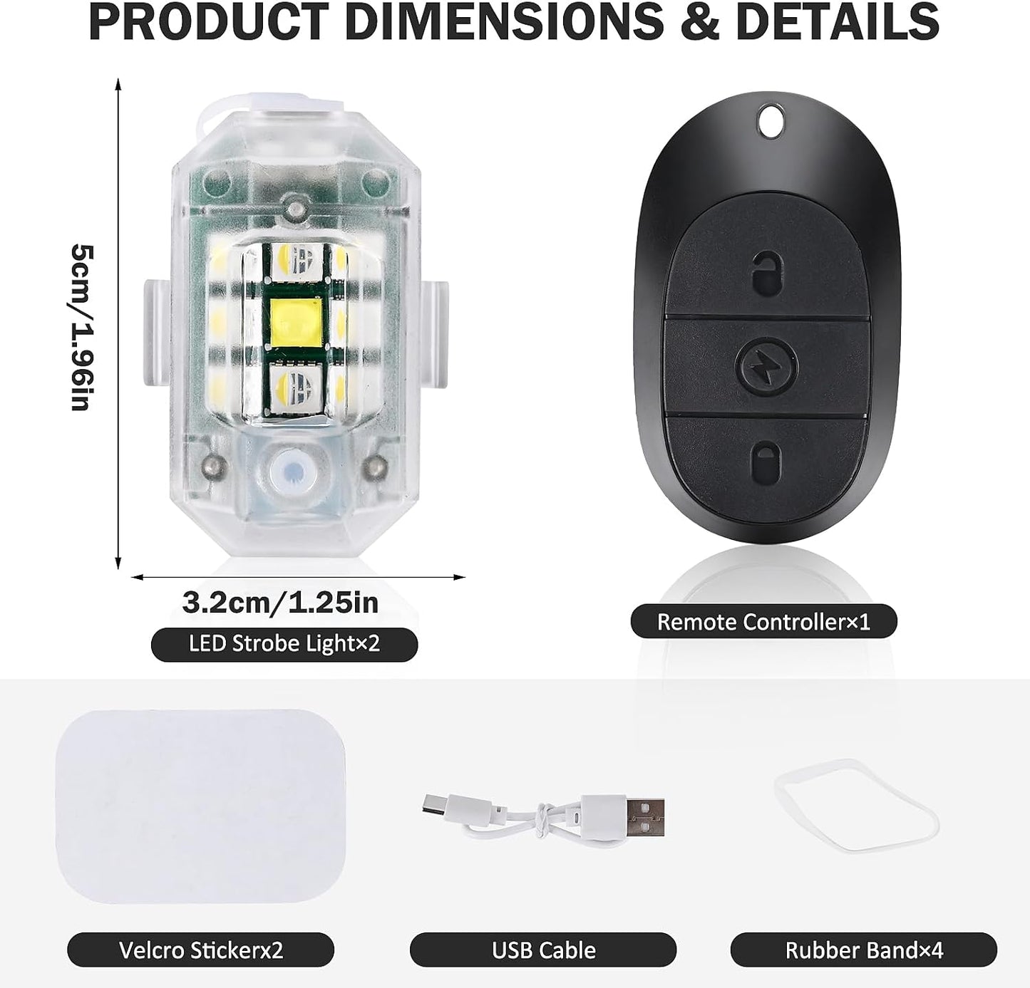 ππ‘ 7 Colors LED Strobe Light